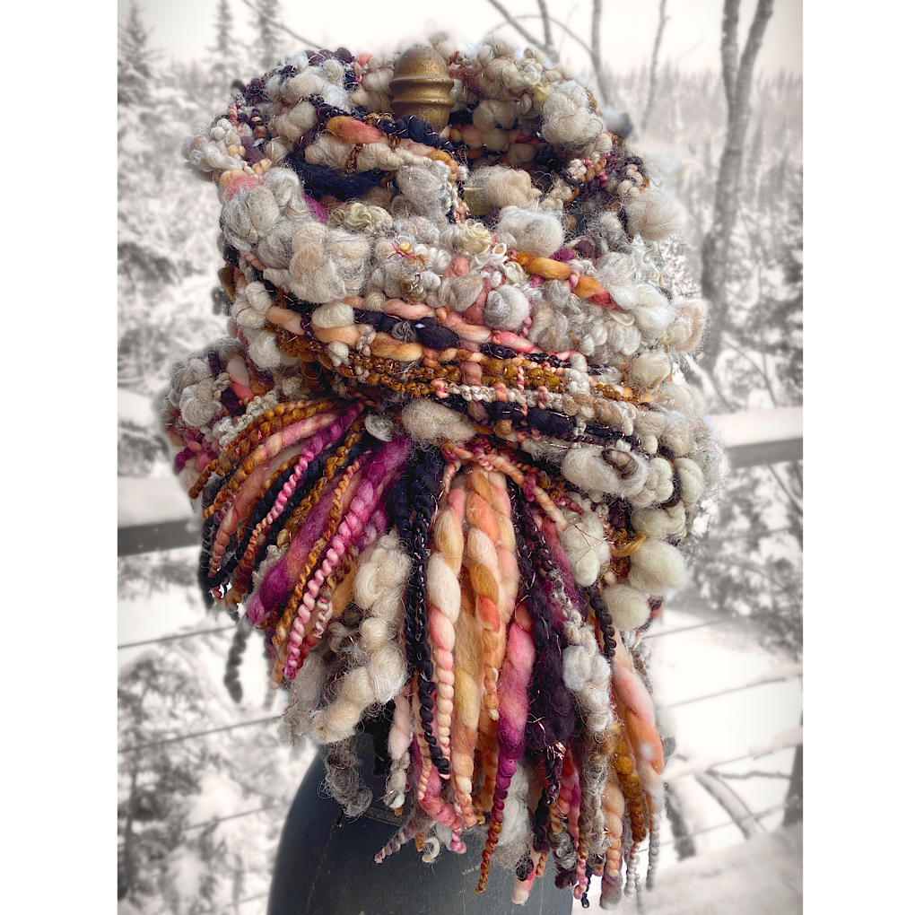 Trees are blushing- Woven scarf