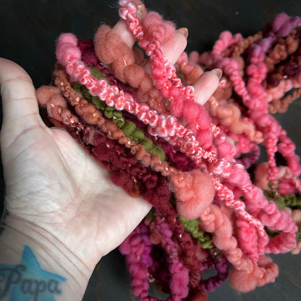 Art yarn for weaving