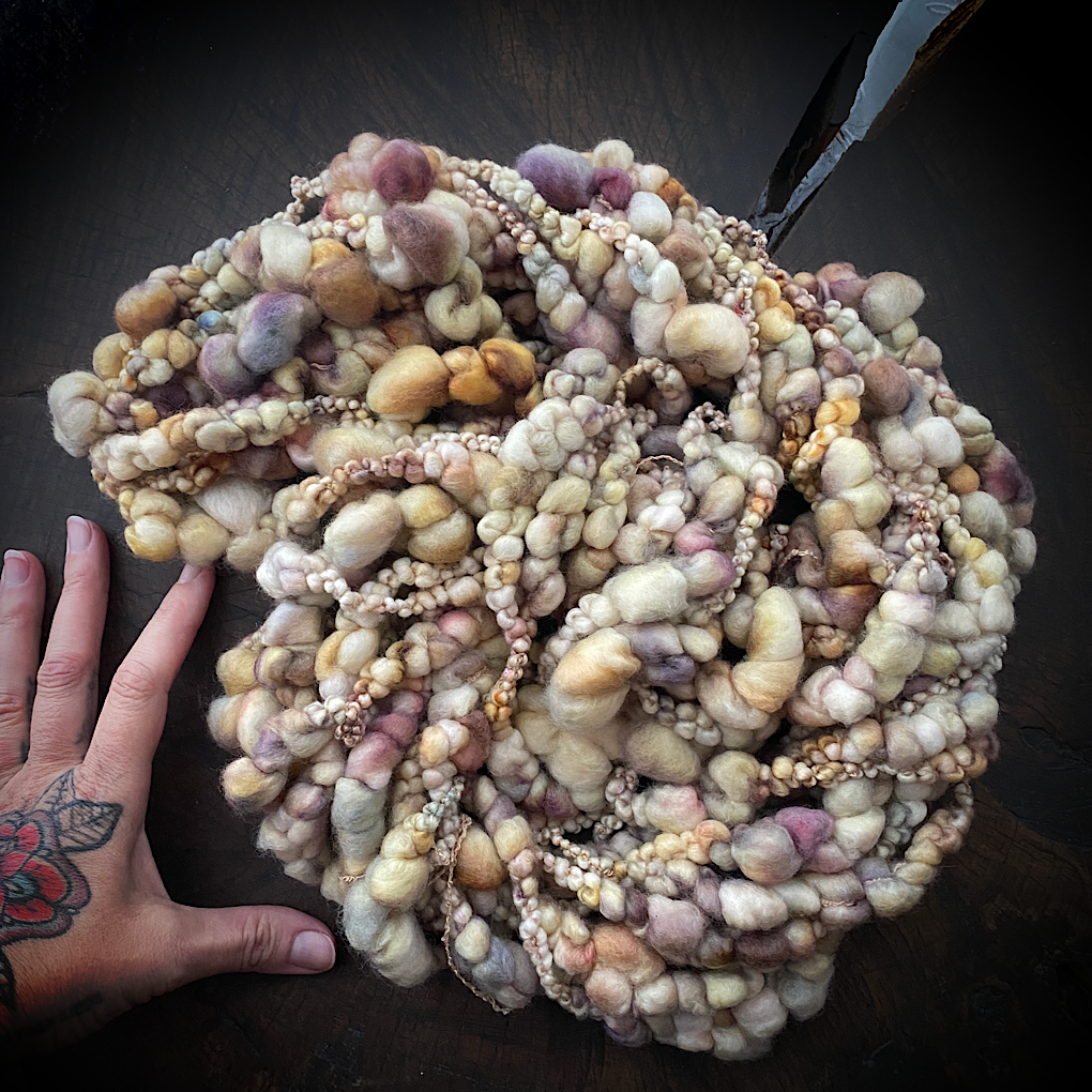 Salty caramel Jumbo boucle Art yarn