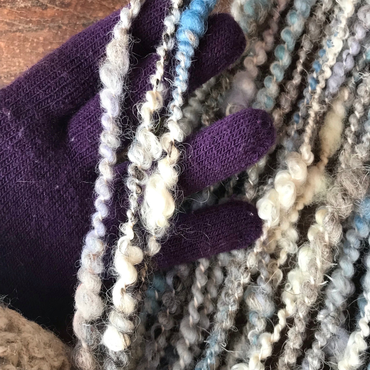 Blue grey art yarn 100g 44y - Mynoush