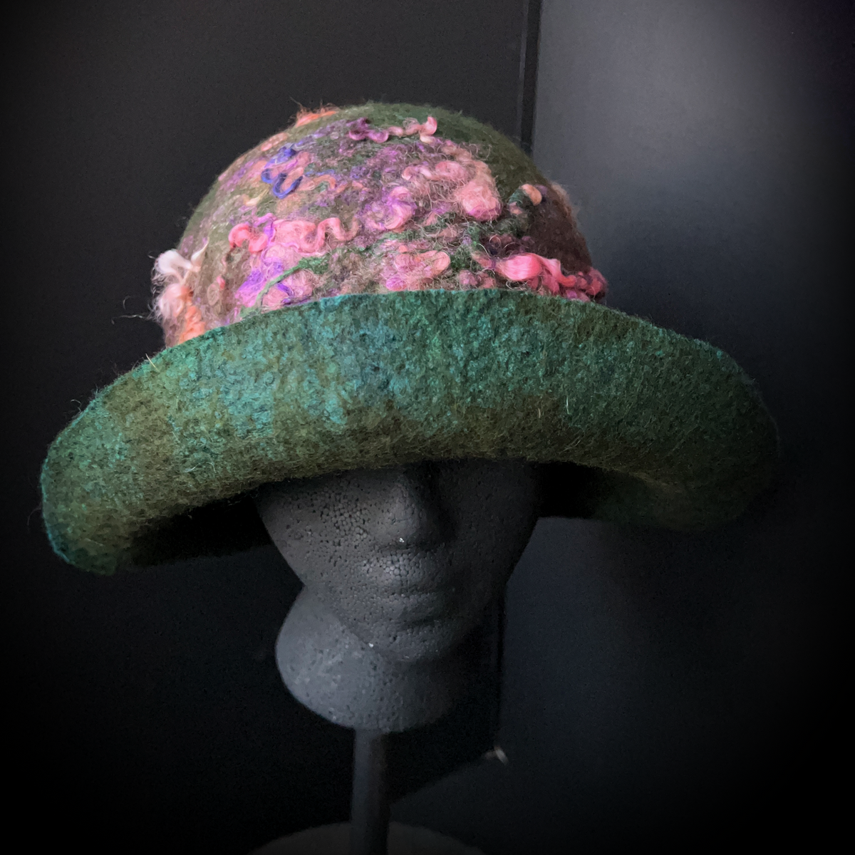 Felted cloche hat- 24”