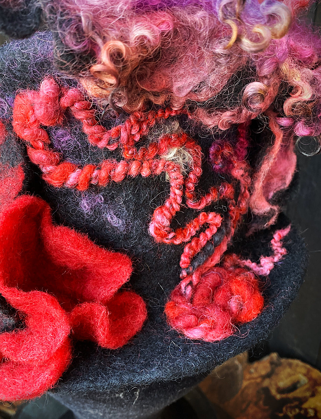 Felted top hat