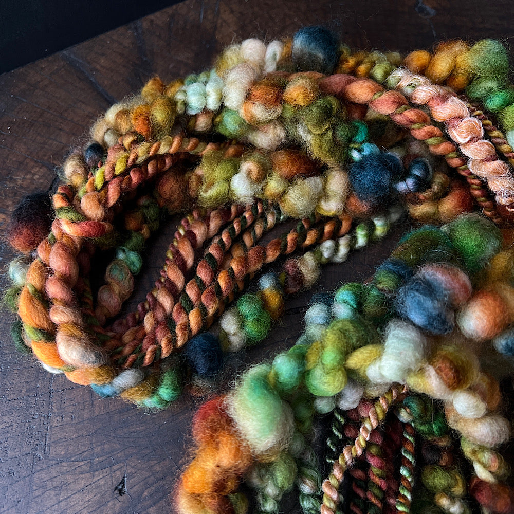 Caramel pistachio - art yarn