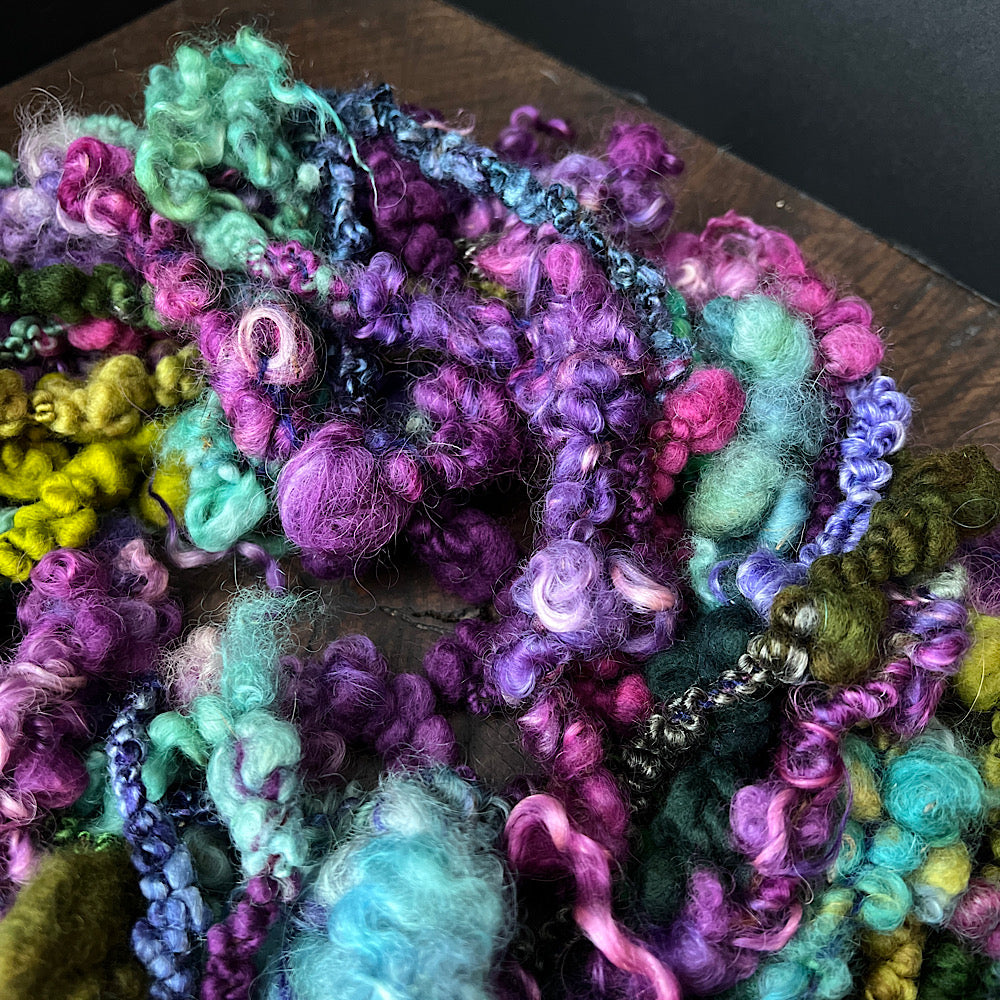 Mermaid curls art yarn