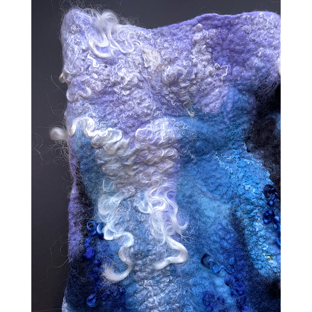 Felted snood cowl balaclava