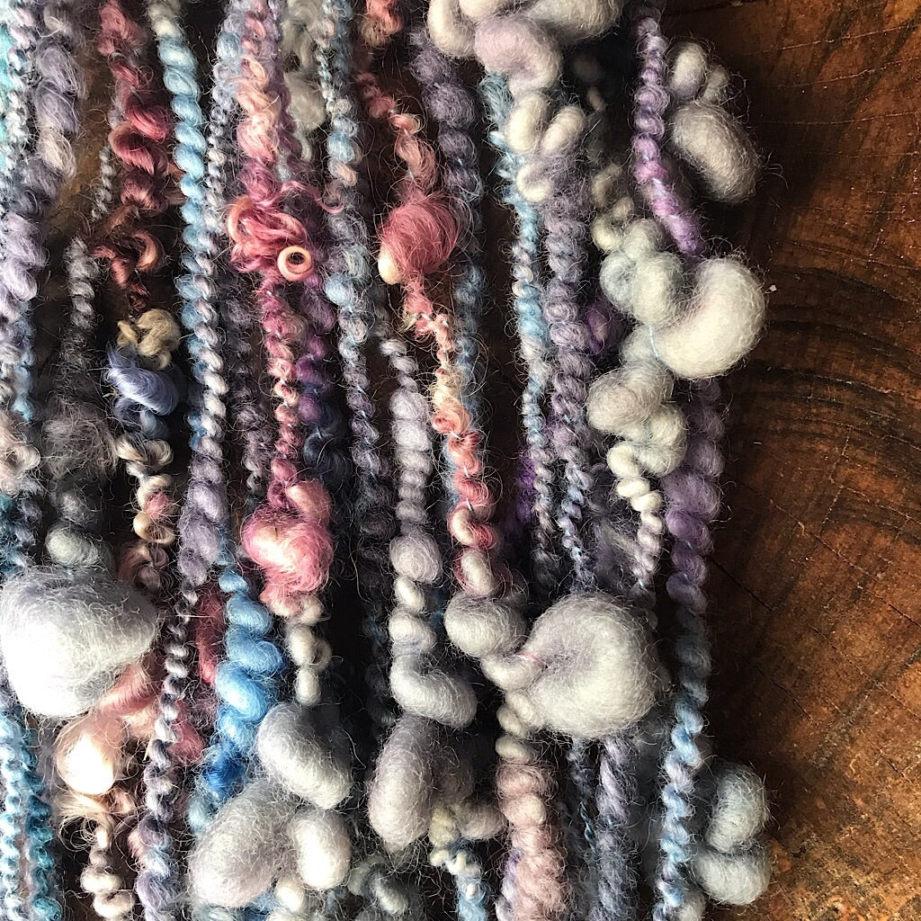 Antique blue art yarn