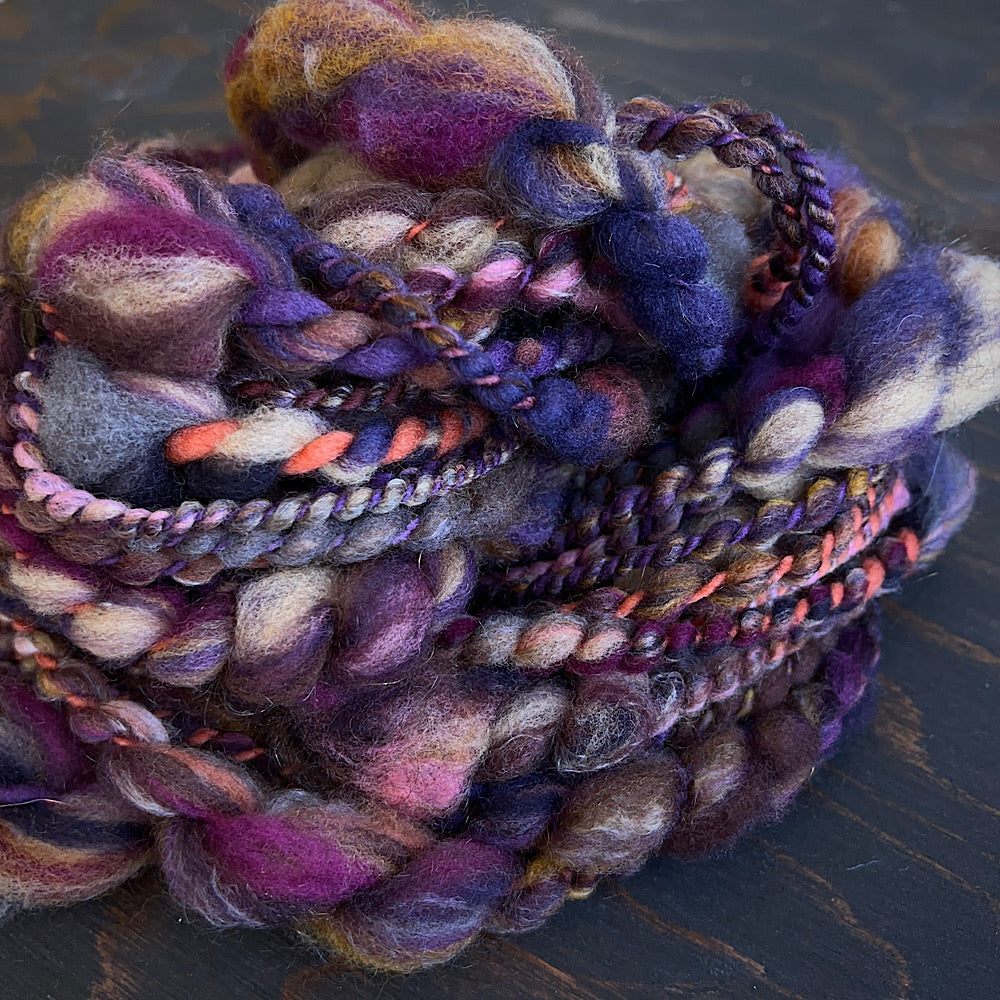 Art yarn for weaving and knitting