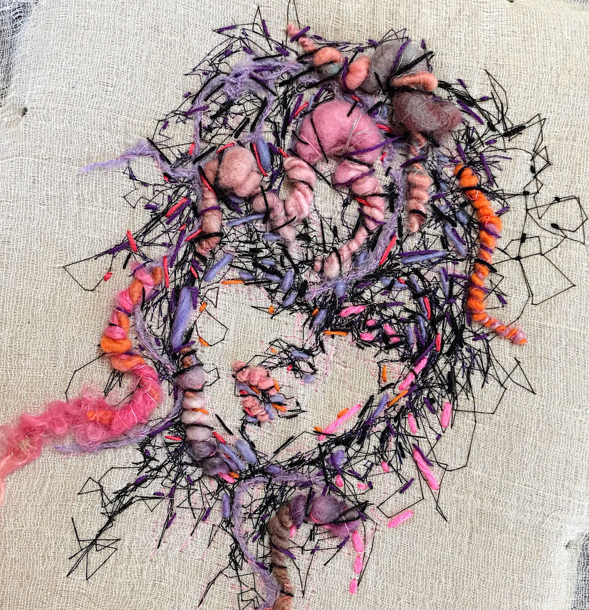Embroidered portrait #1 - Mynoush