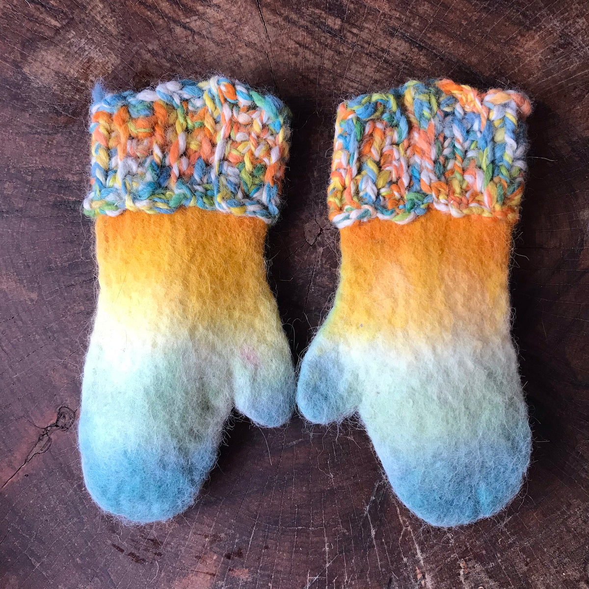 Kids alpaca mittens Mitaines alpaga enfant - Mynoush