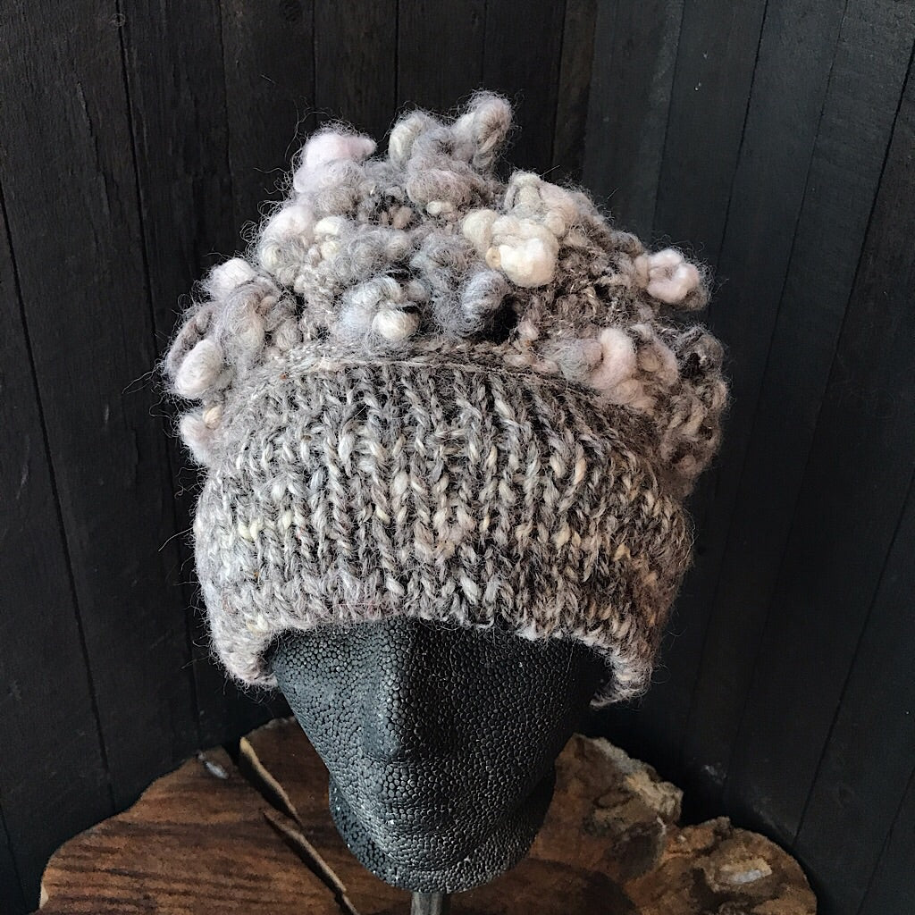 Grey knitted hat