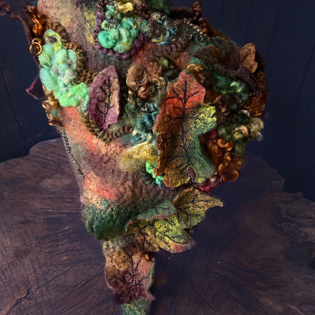 Legend of Fall Fairy felted hood