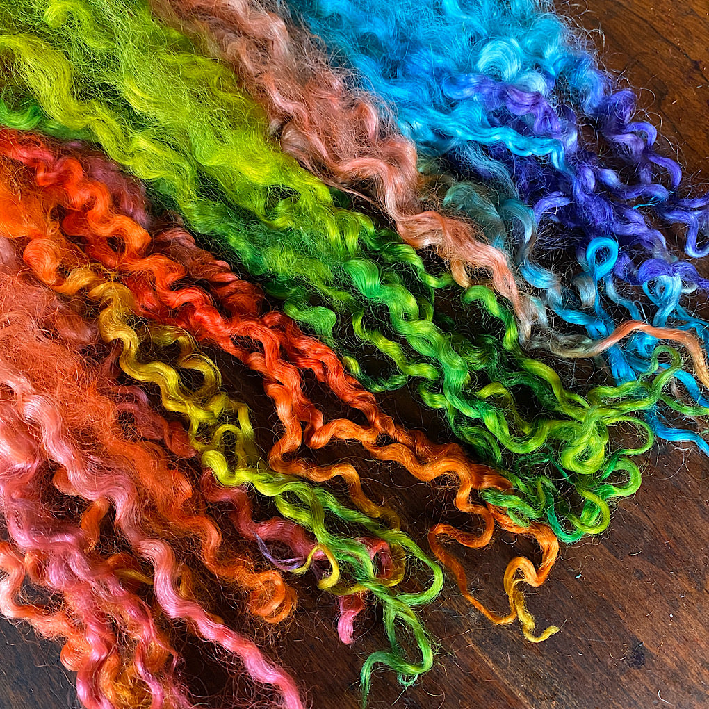 Hand dyed extra long locks