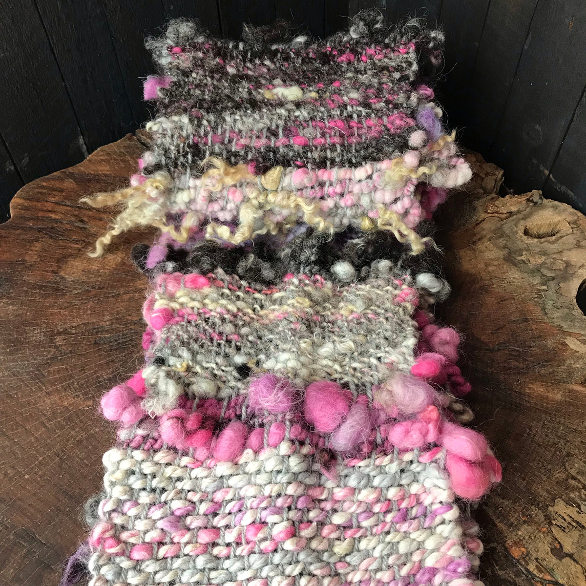 Lavender scarf 100% Wool - Foulard 100% laine lavande - Mynoush