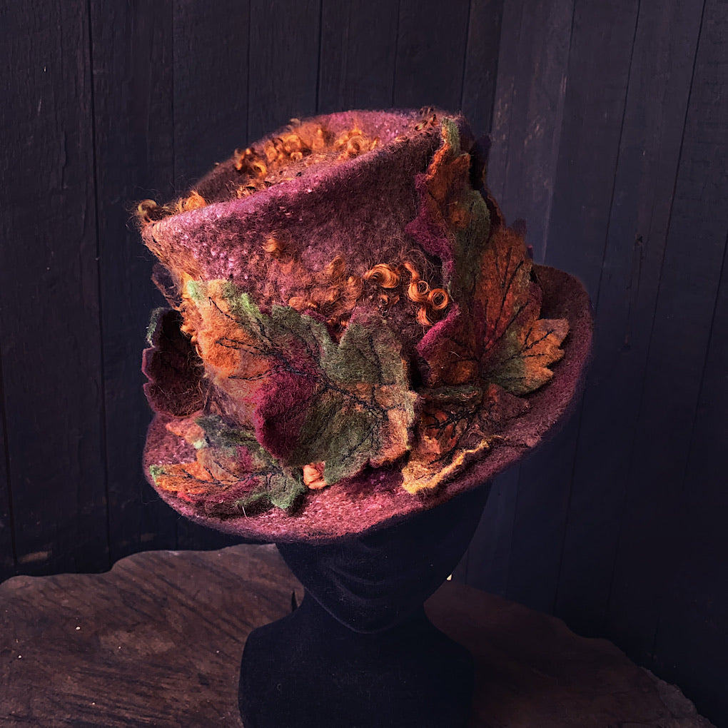 Legend of fall Felted hat 2