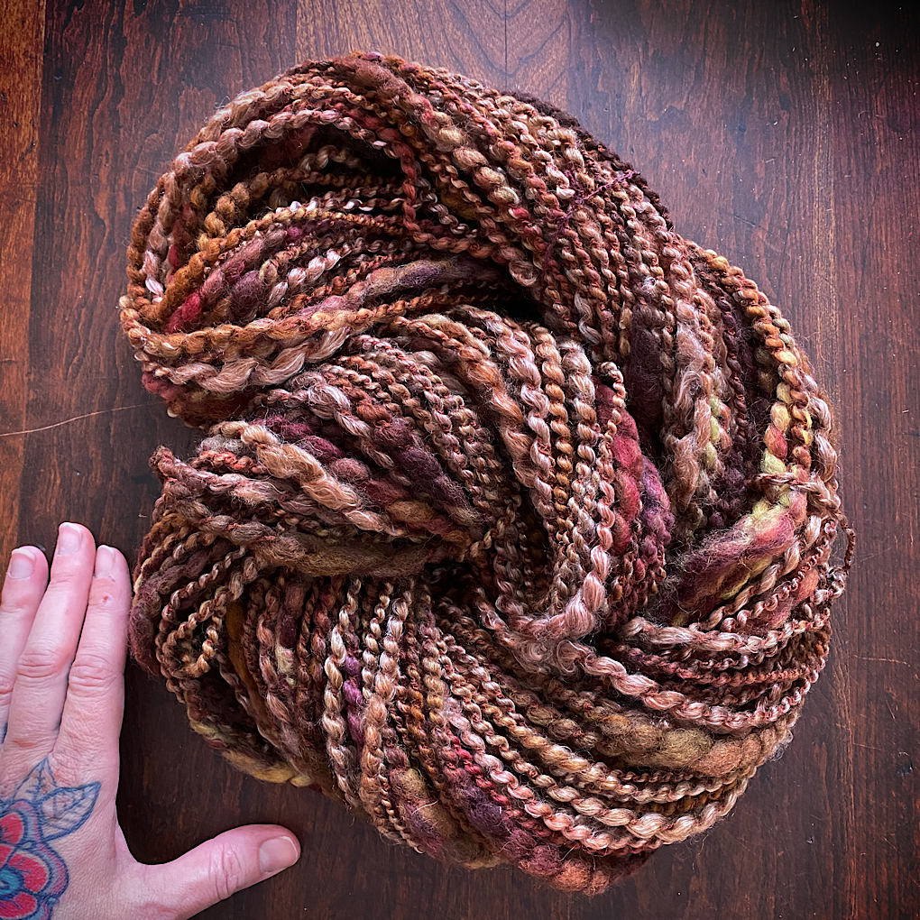 Chocolat - Merino tencel knitting art yarn