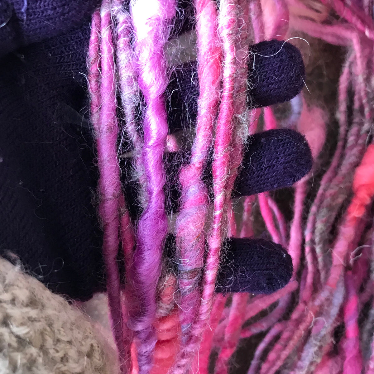 Pink art yarn 100g 37y - Mynoush