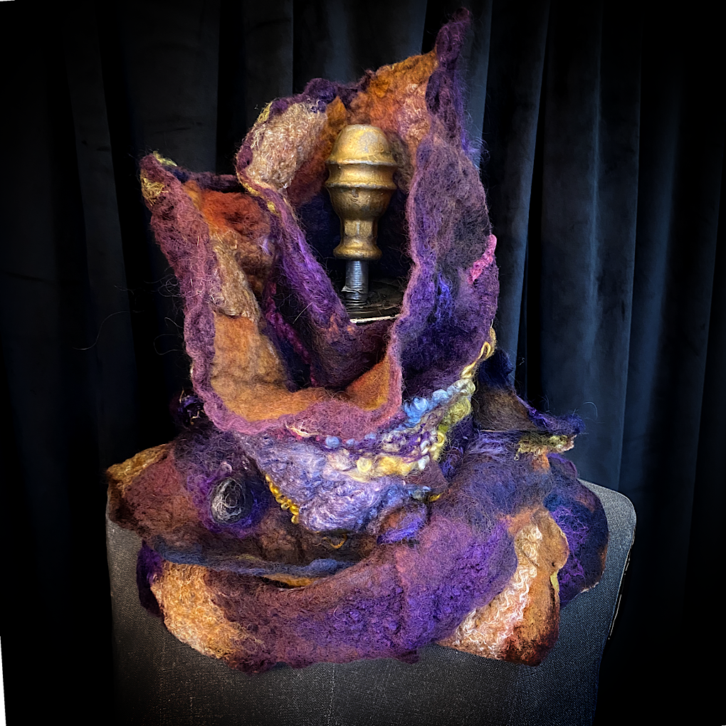 Nebula 2022 - felted scarf