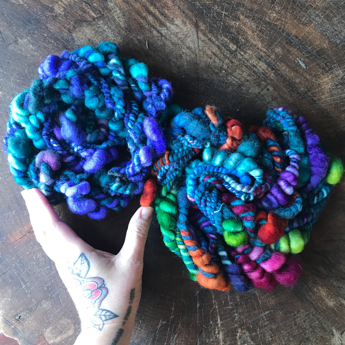 Blue duo art yarn 100g - Mynoush