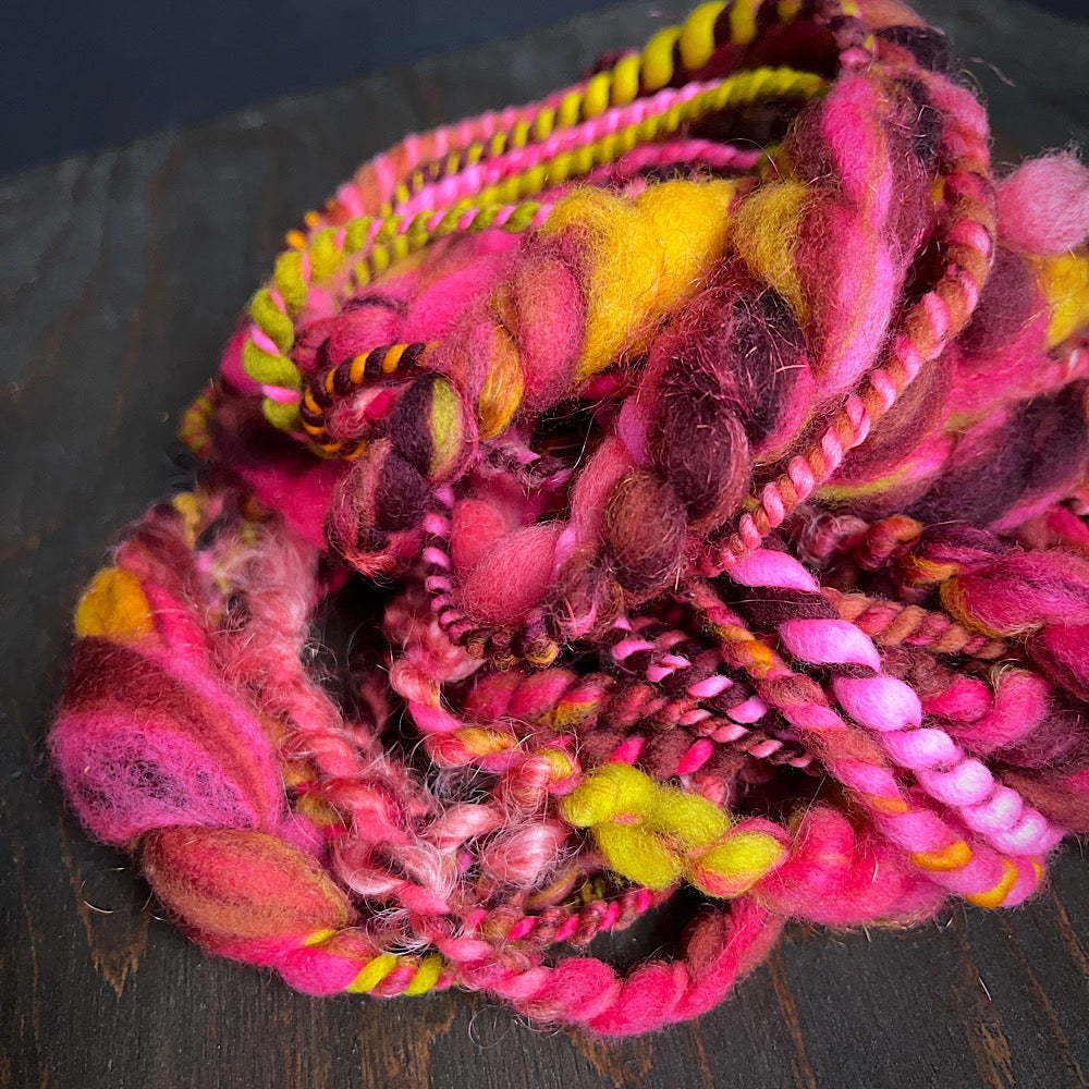 Art yarn for weaving and knitting