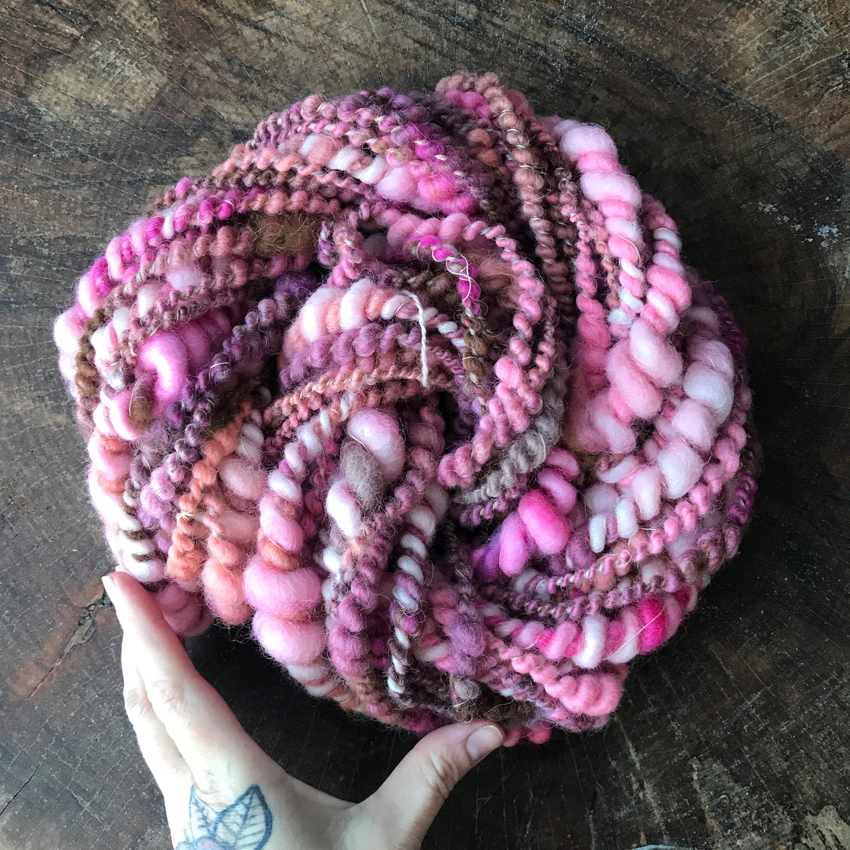 Peach pink art yarn 80g - Mynoush