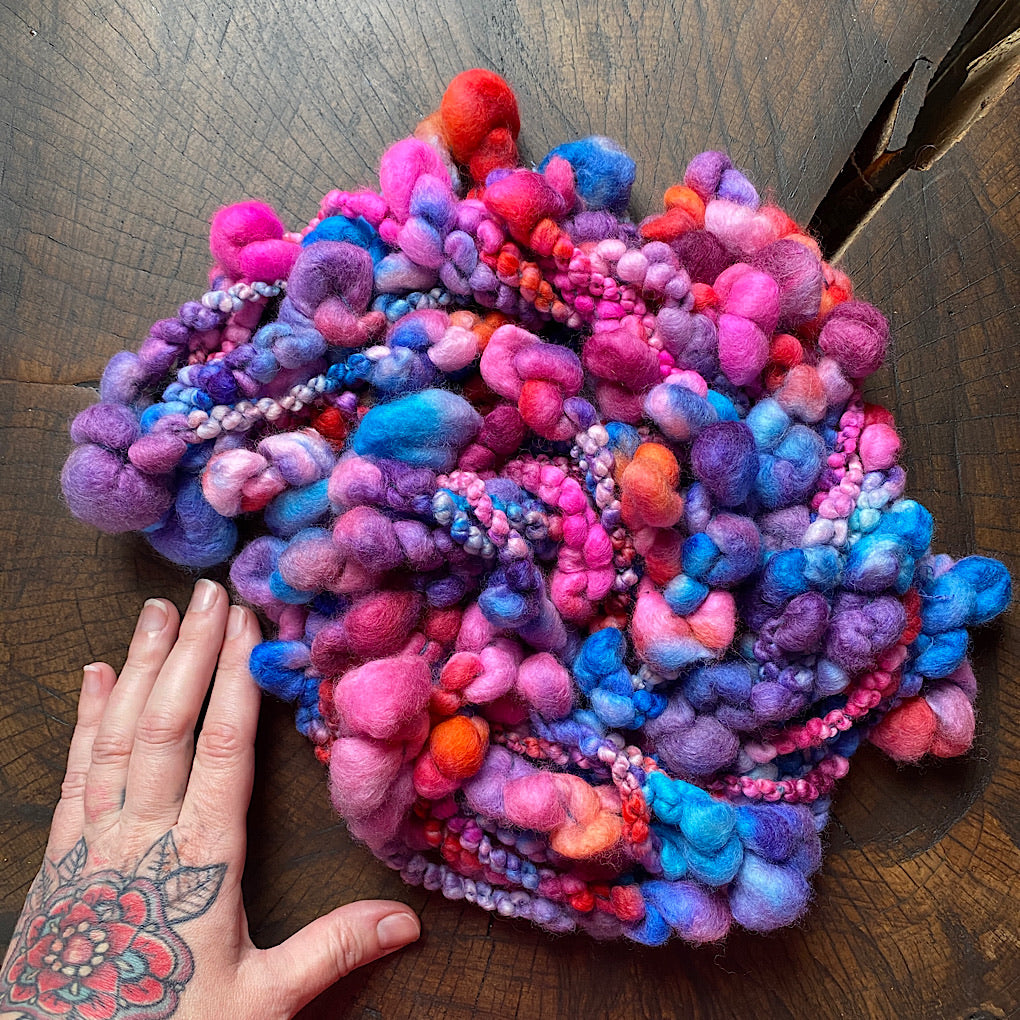 Custom Jumbo boucle art yarn - Gummy bear