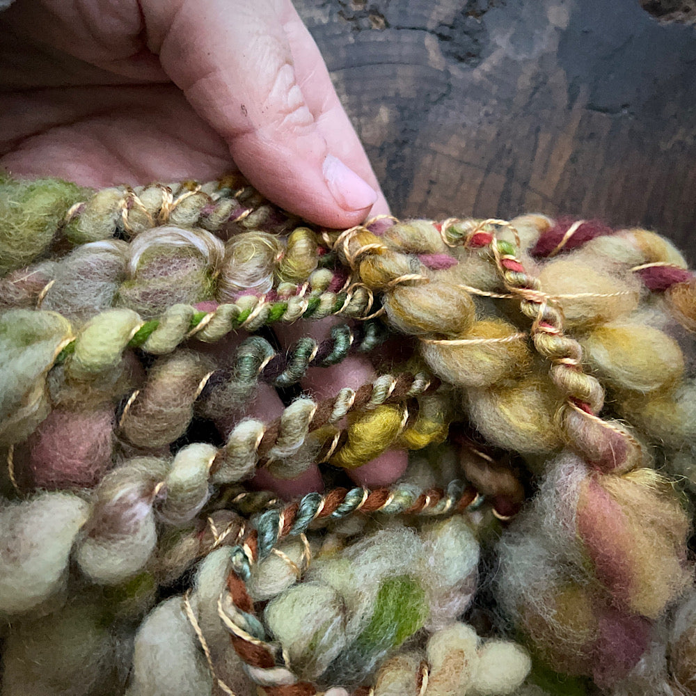 Art yarn for weaving and knitting