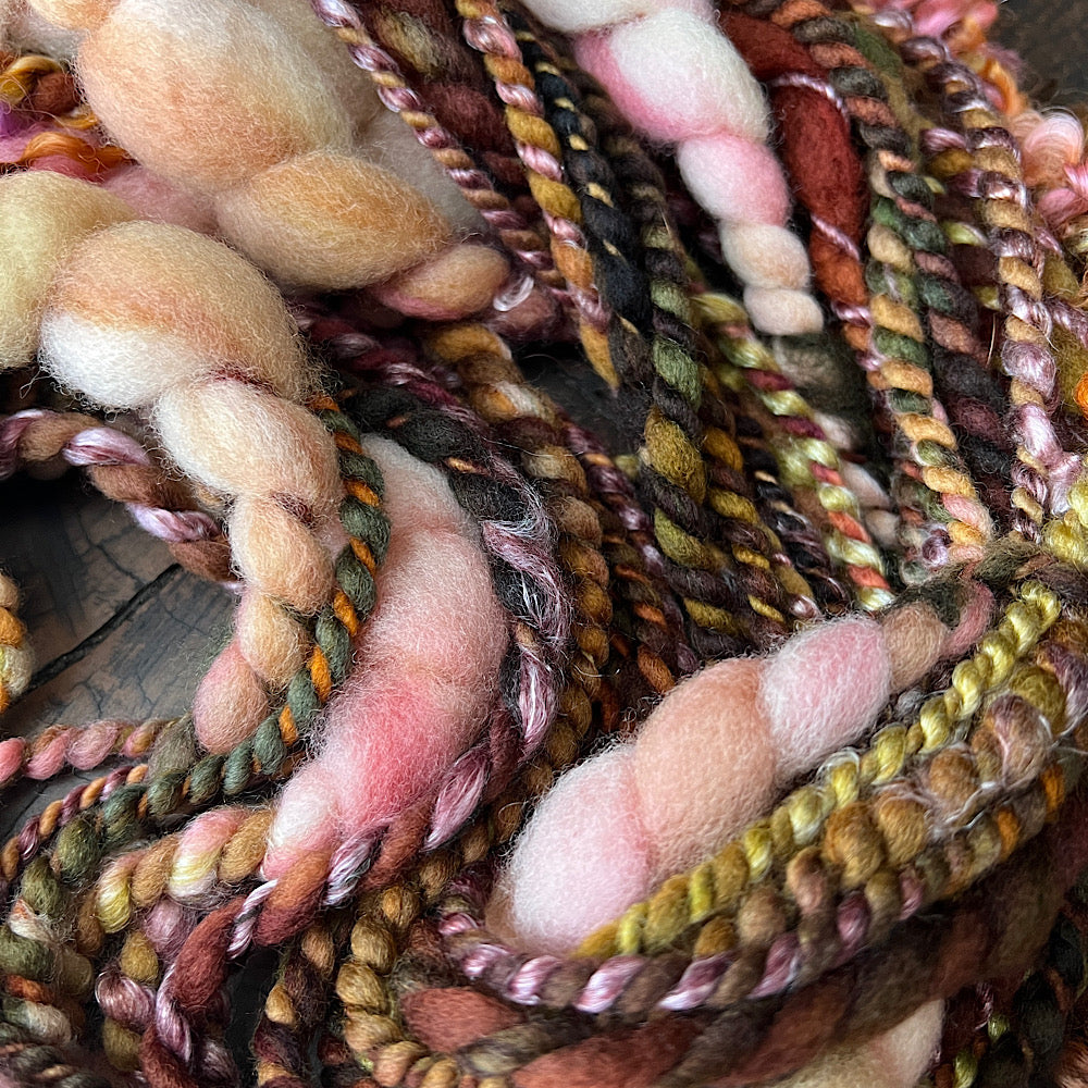 Woodland Roses mini twist art yarn