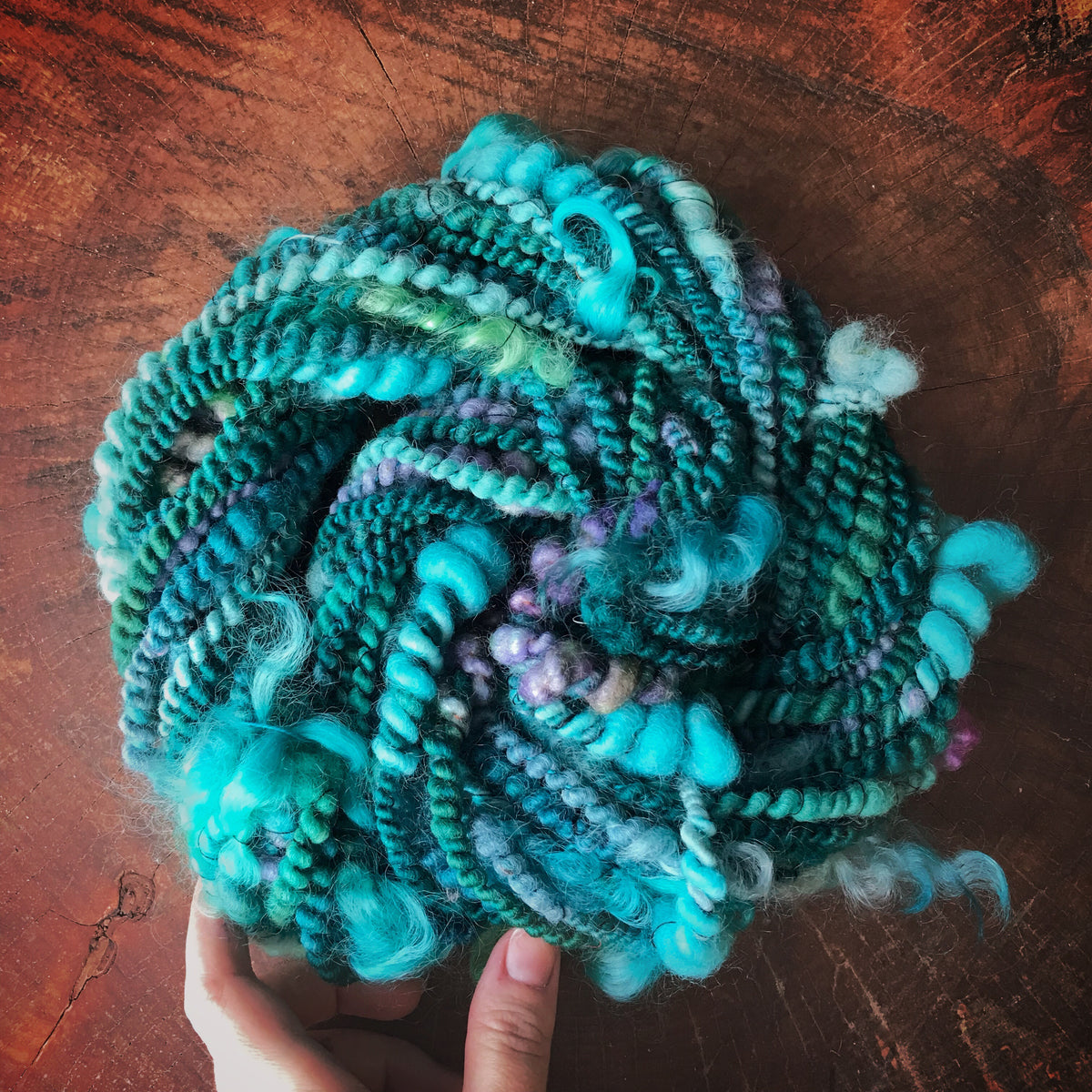 Turquoise blue art yarn 78g - Mynoush