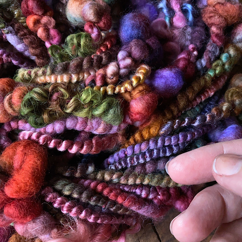 Legend of fall Luxurious one-of-a-kind art yarn