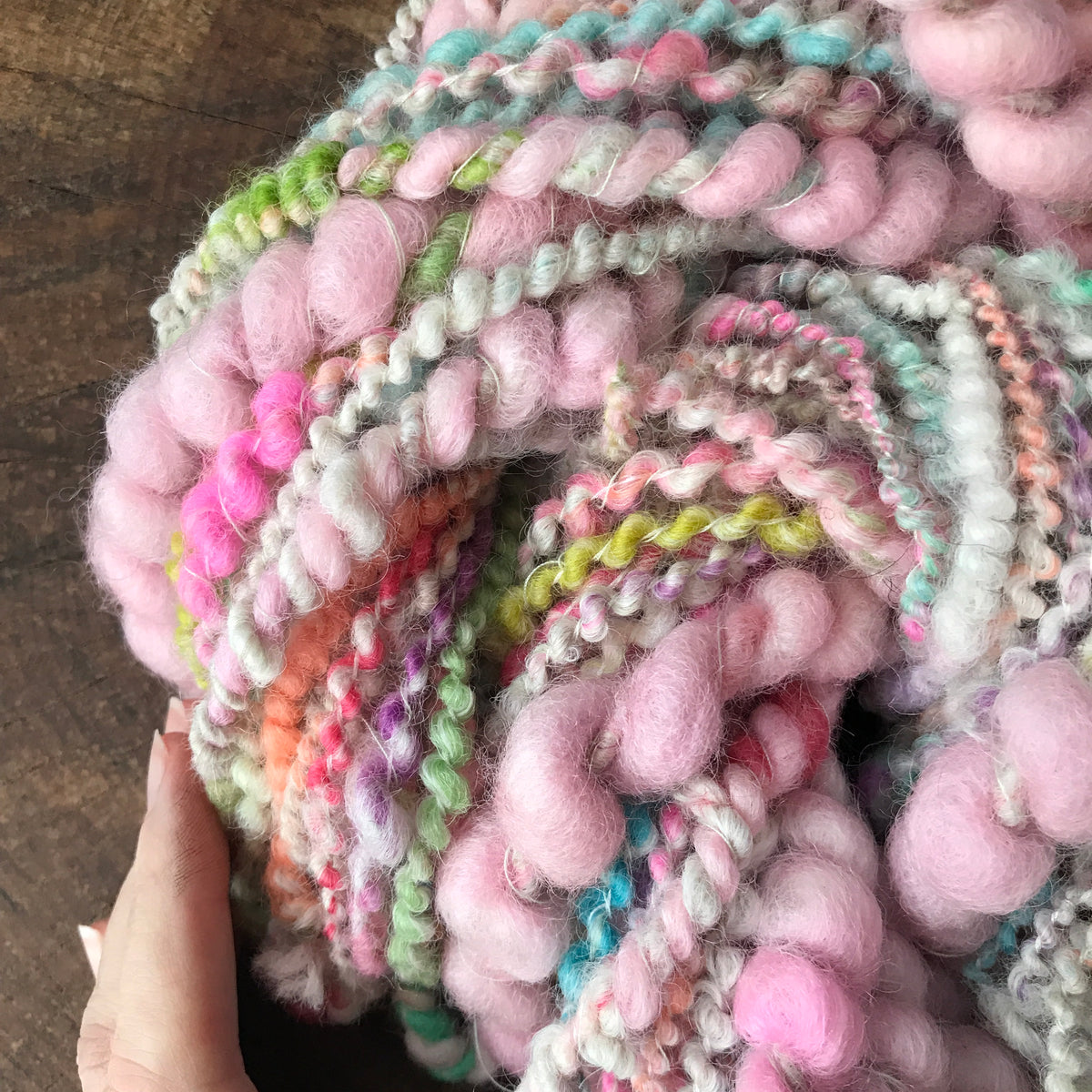 Pastel pink art yarn 100g - Mynoush