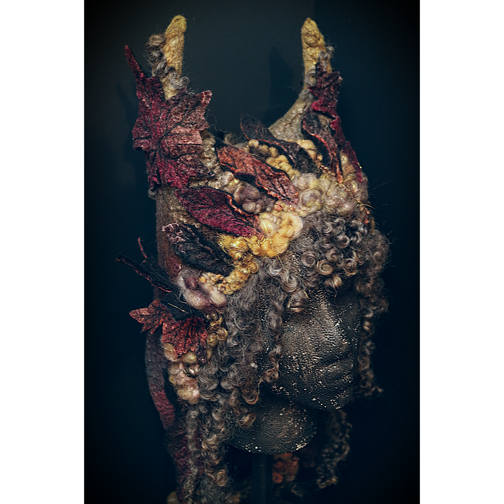 Forest spirit 3 - Fairy felted hood