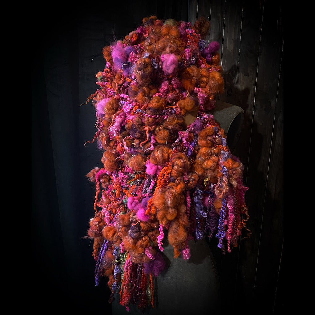 The Fiery Rose Scarf