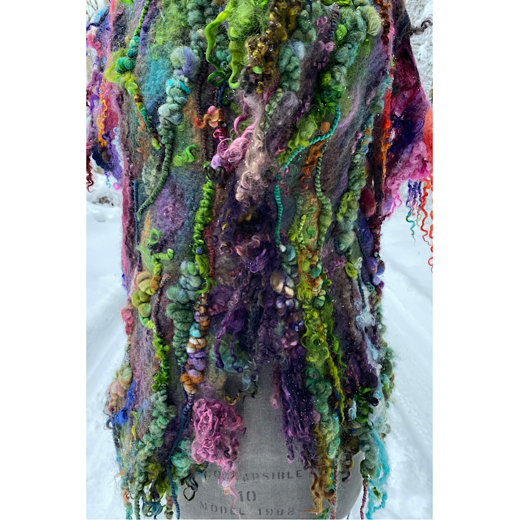 Crépuscule Felted scarf