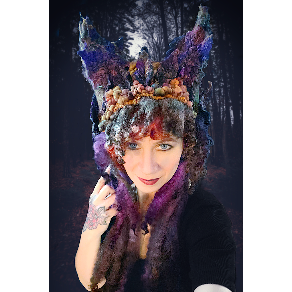 Forest spirit- felted hood