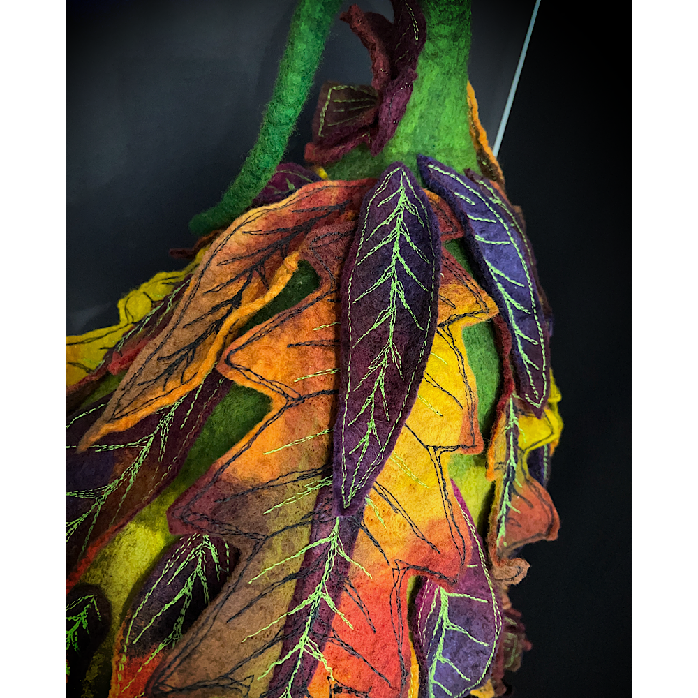 Fall Fairy felted Hood