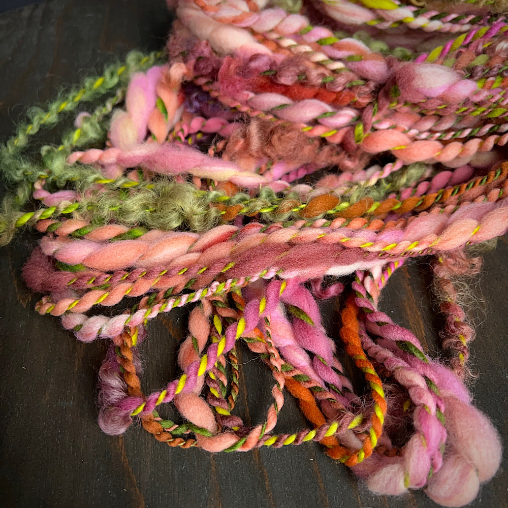 Art yarn for weaving and knitting
