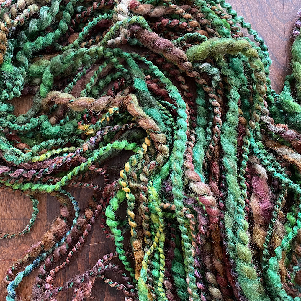 Grass  - Merino tencel knitting art yarn