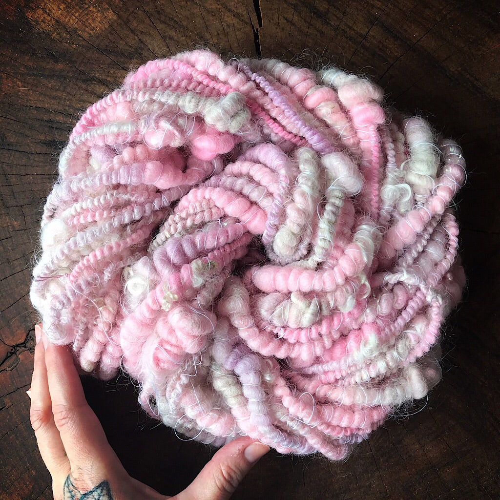 Pink fairie - Art yarn