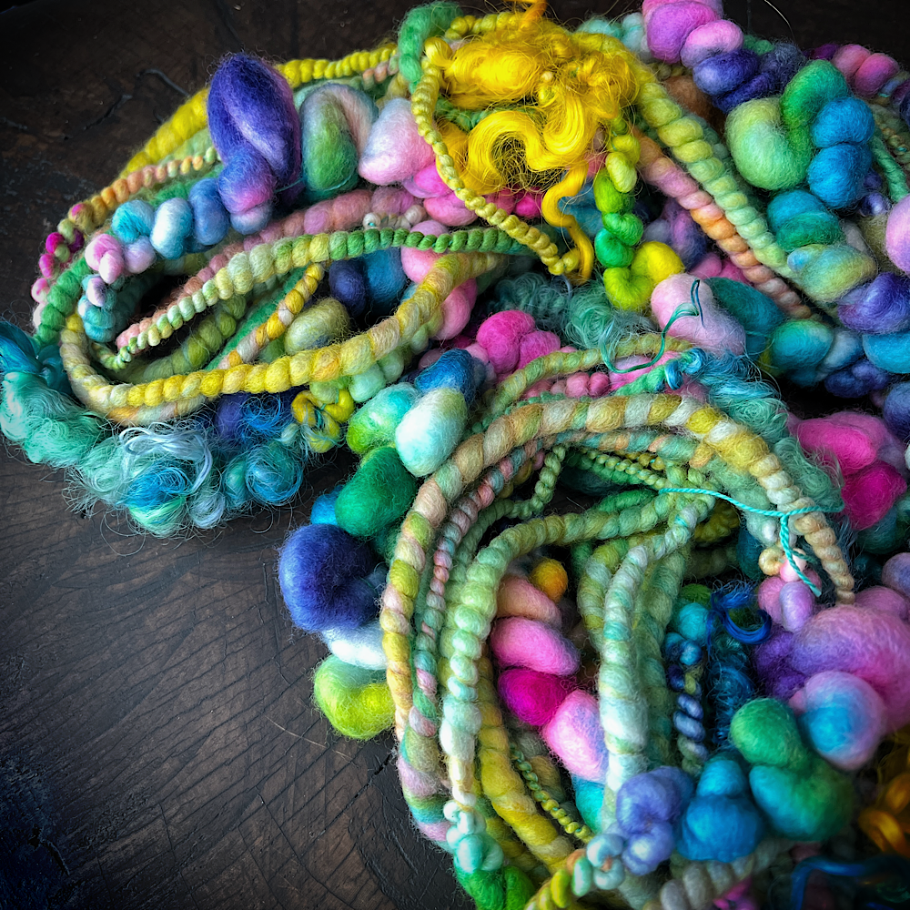 Sunblast  - bubbly art yarn