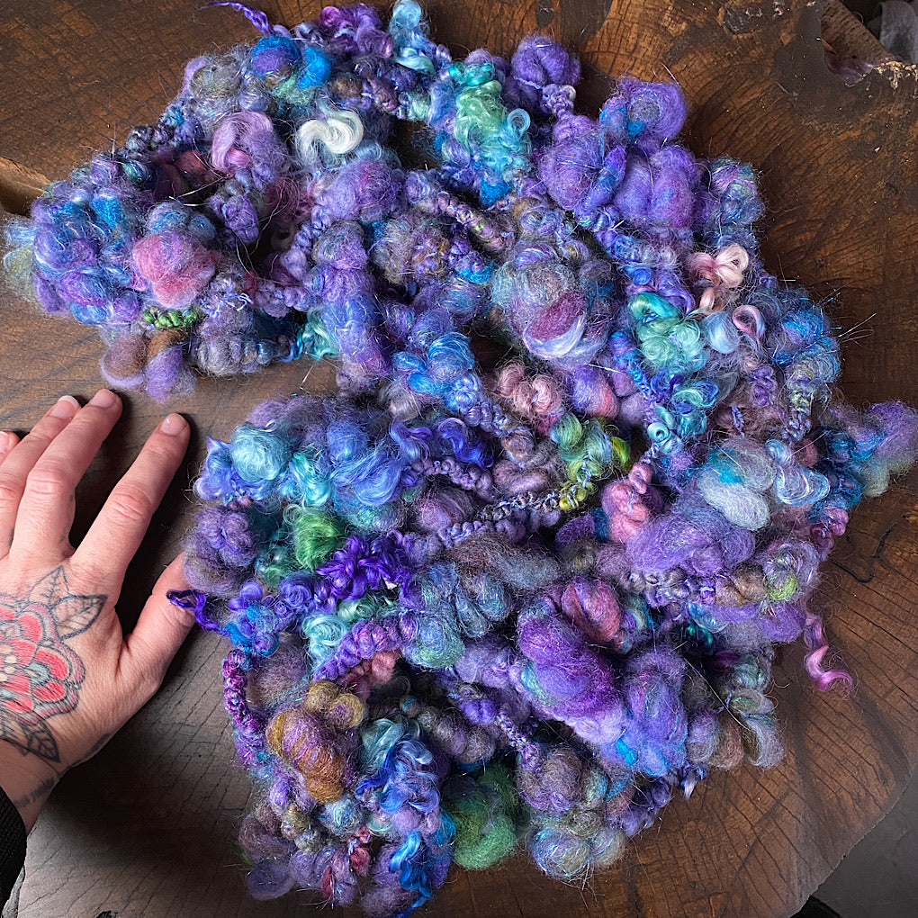 Aurora - Fluffy sparkly giant art yarn