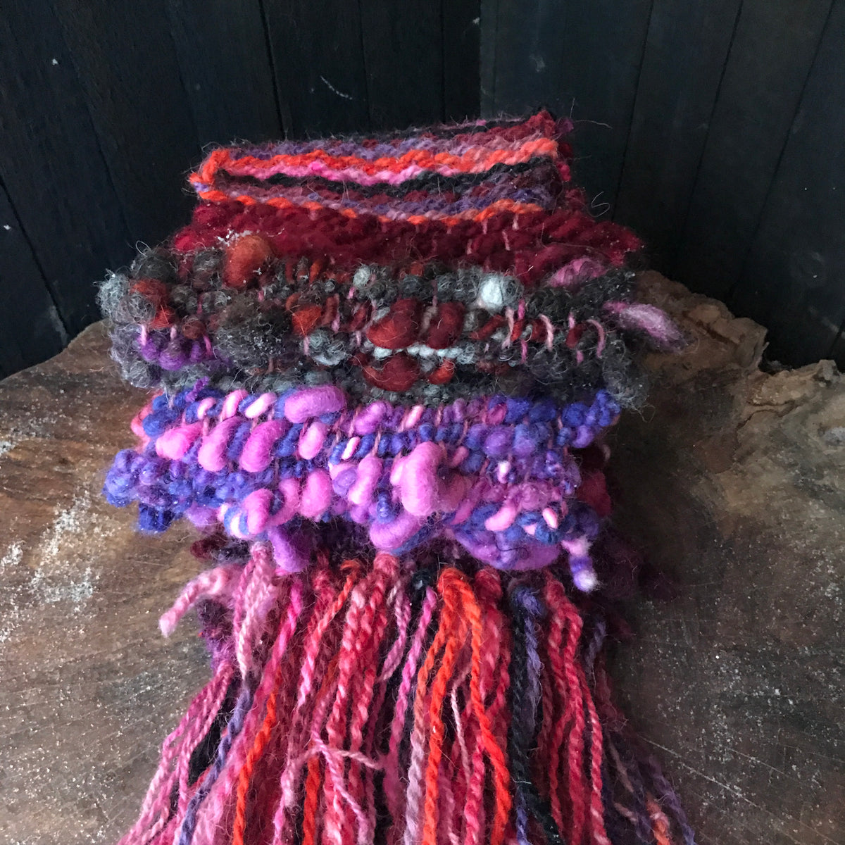 Red scarf 100% Wool - Foulard 100% laine rouge - Mynoush