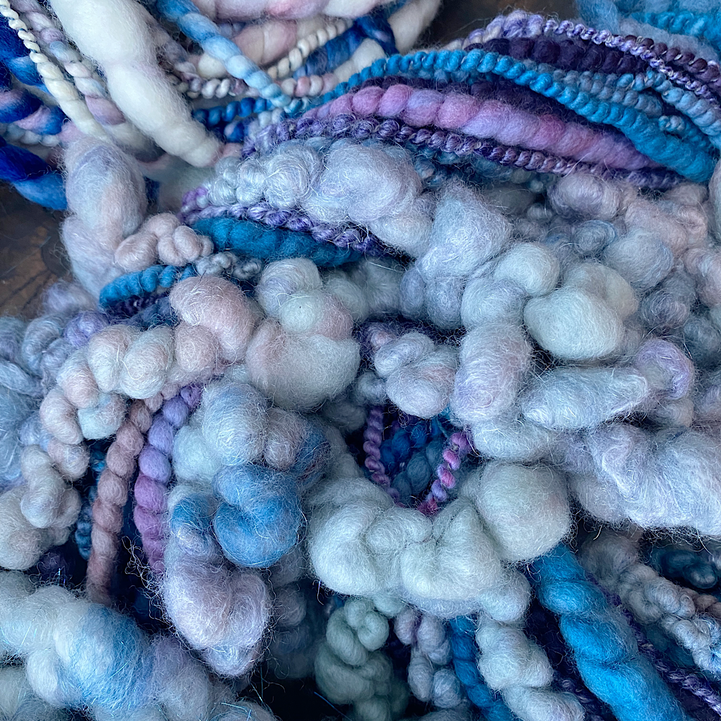 Ice Queen-  Large Set of art yarn- weaving kit