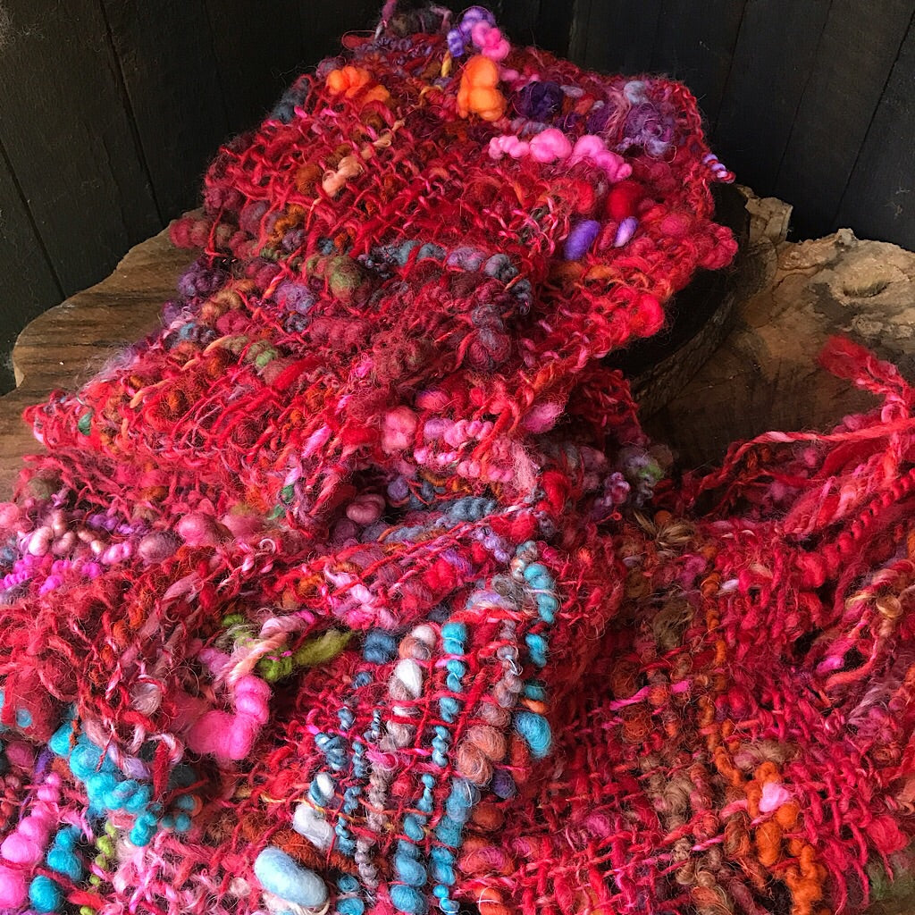 Hand woven scarf