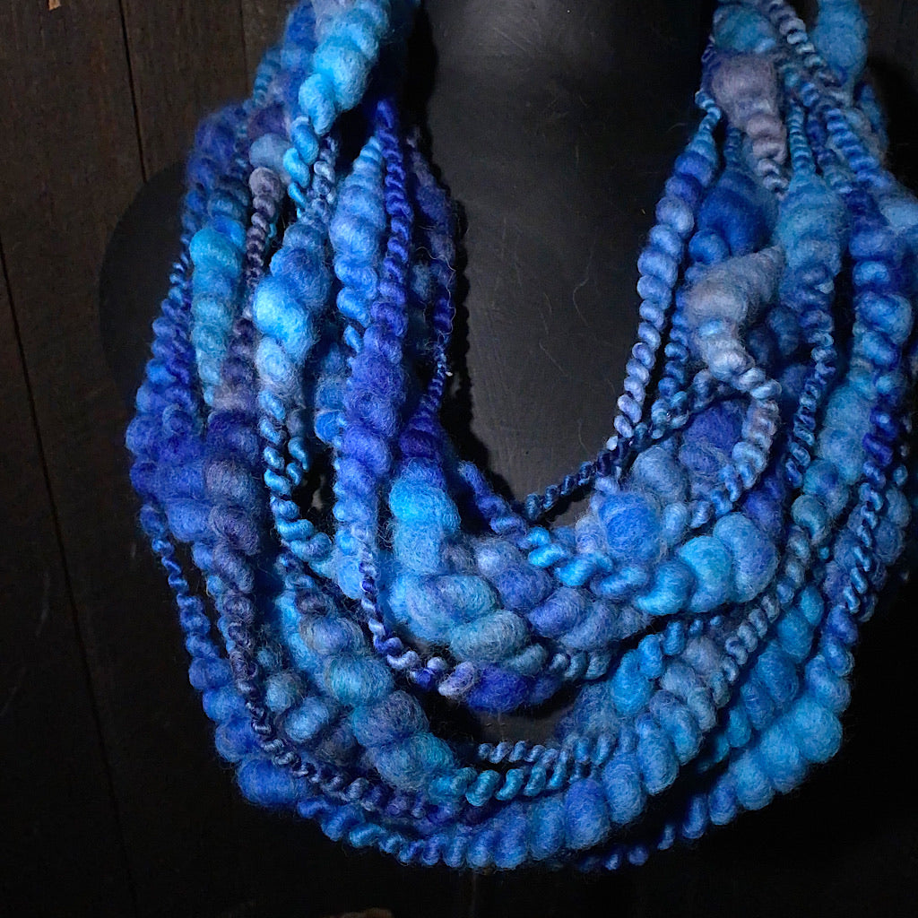 Lady Blue - hand spun yarn