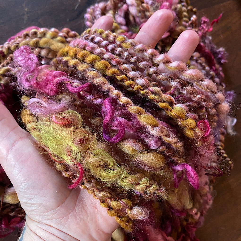 Fleur dorée Art yarn