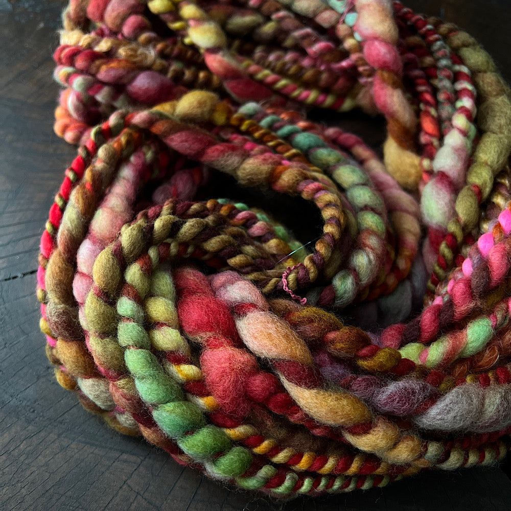 Nostalgia - jumbo 2 ply spiral art yarn