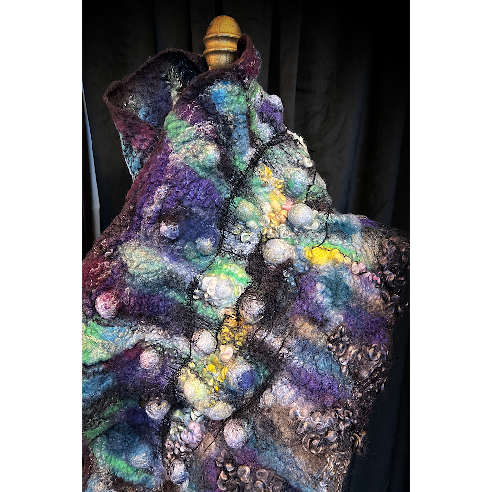 2022 Landscape serie  - Boreale - felted scarf