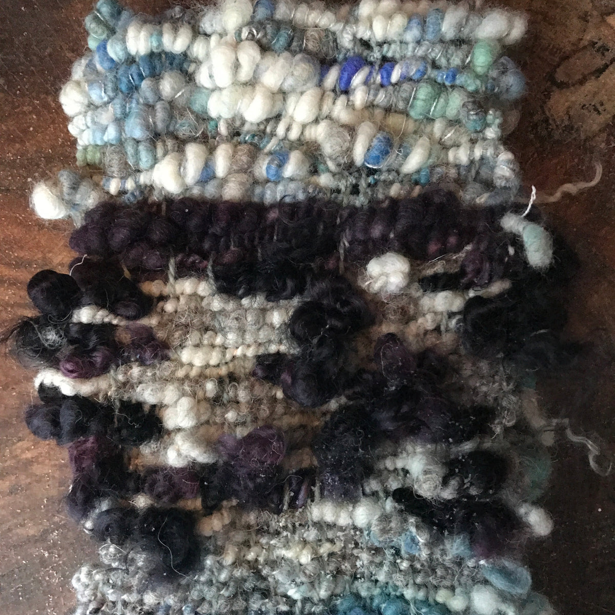 Blue scarf 100% Wool - Foulard 100% laine bleu - Mynoush