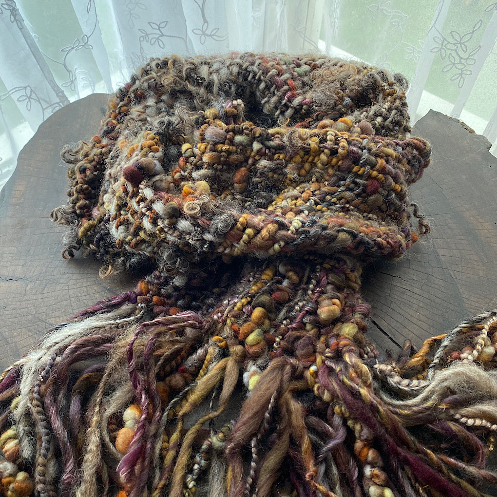 Scarf - Birch wood - merino silk tencel