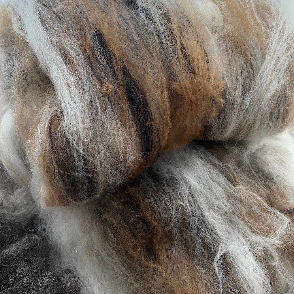 Spinning fiber kit natural colors